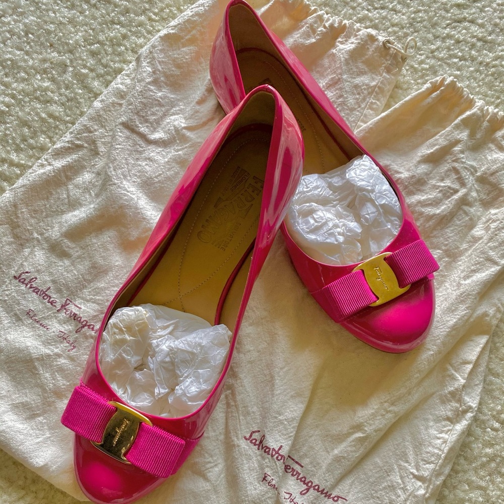 SALVATORE FERRAGAMO Pivoine Peony Pink Ballet 8